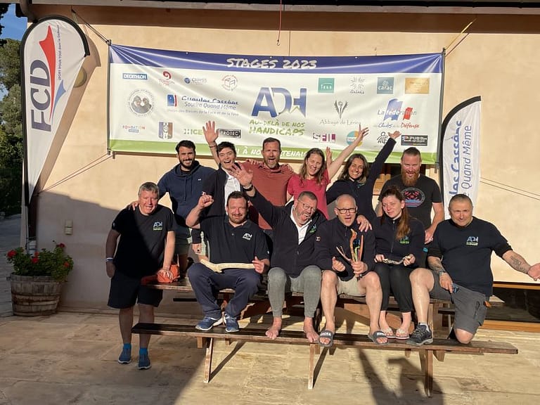 Stage St Honorat IX avril 2023 ADH partenaires équipe bénévoles